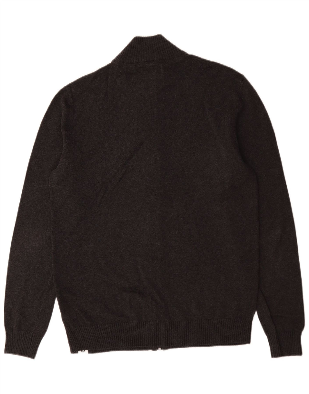 Jack & Jones Mens Cardigan Sweater Large Grey Geometric