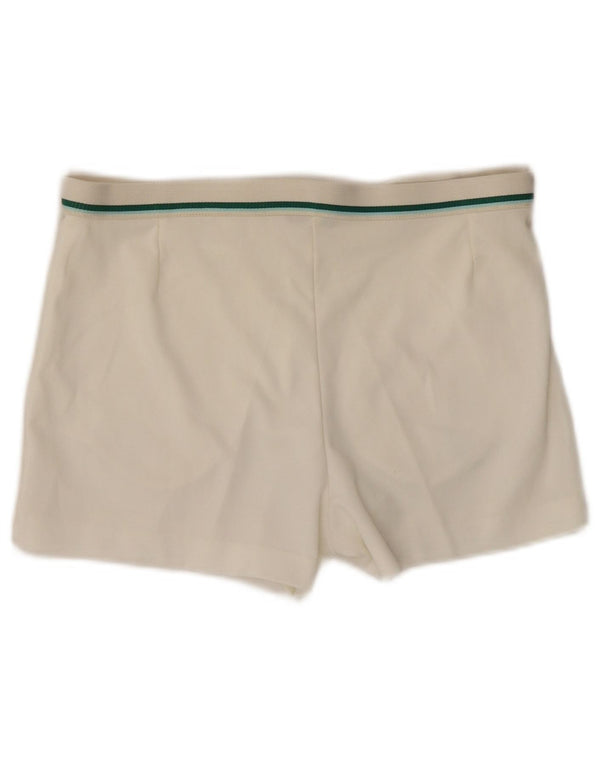 AUSTRALIAN L'ALPINA Womens Shorts IT 46 Large W33  Off White Synthetic