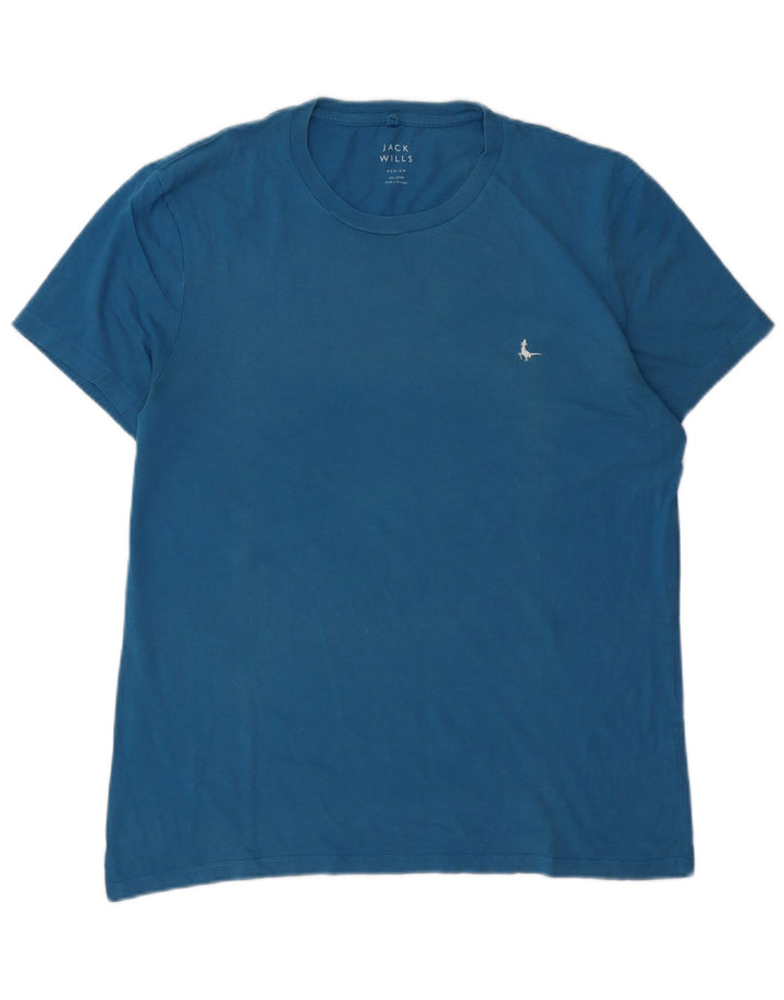 Jack Wills Mens T-Shirt Top Medium Blue Cotton