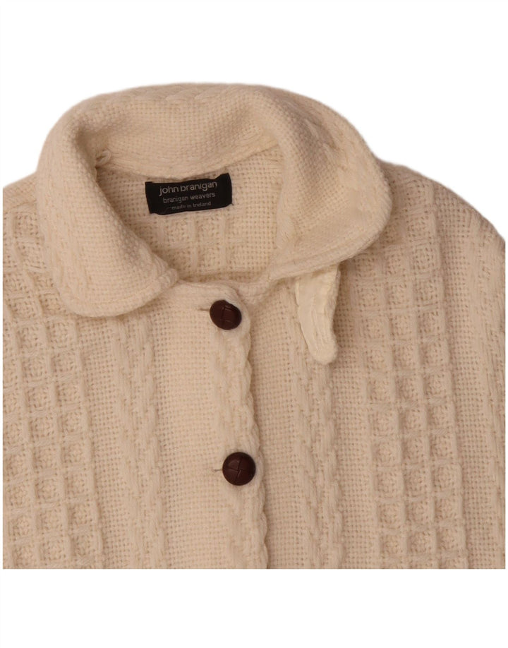 JOHN BRANIGAN Womens Poncho Jumper One Size Off White