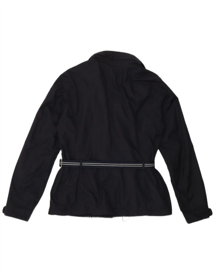 Marina Yachting Womens Hooded Utility Jacket IT 46 Large Navy Blue