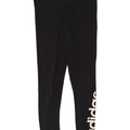 Adidas Womens Graphic Leggings UK 12 Medium Black Cotton