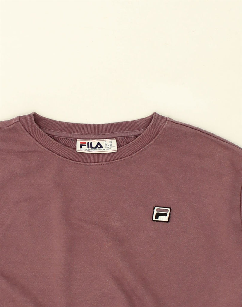 FILA Mens Sweatshirt Jumper XL Maroon Cotton | Vintage Fila | Thrift | Second-Hand Fila | Used Clothing | Messina Hembry 