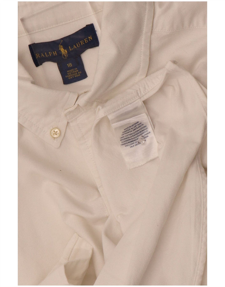 Ralph Lauren Boys Shirt 15-16 Years White Cotton