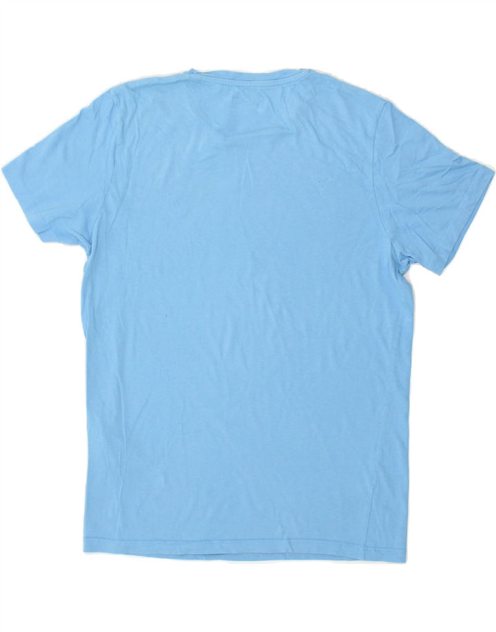 JACK & JONES Mens Core Graphic T-Shirt Top Small Blue Cotton Vintage Jack & Jones and Second-Hand Jack & Jones from Messina Hembry 