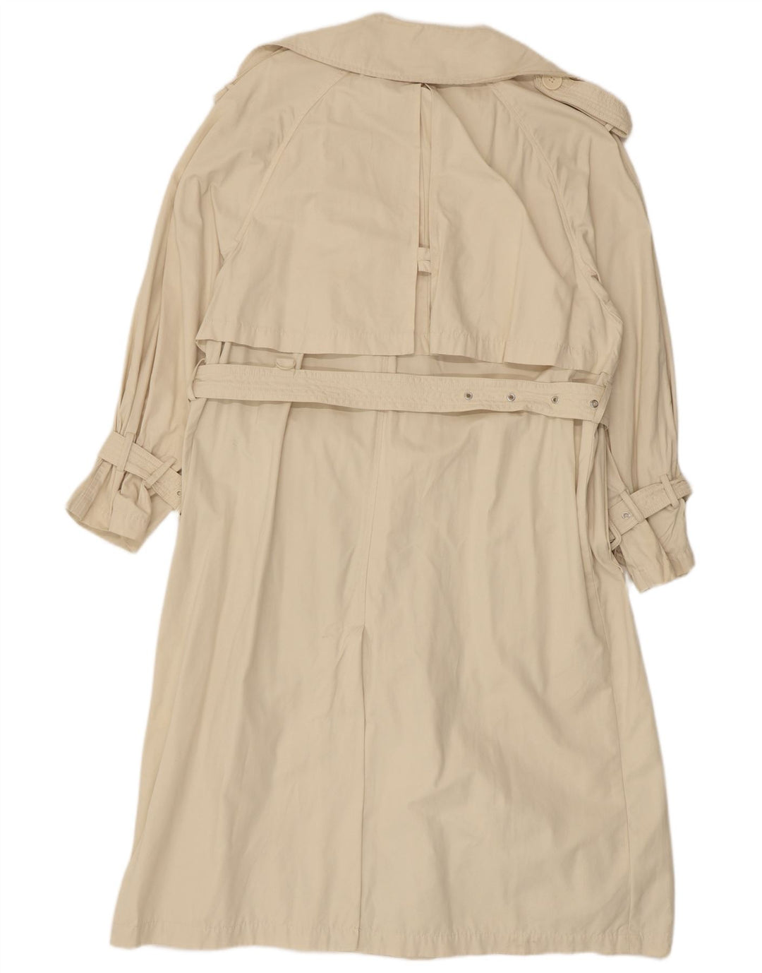 ZARA Womens Oversized Trench Coat UK 14 Medium Beige Polyester