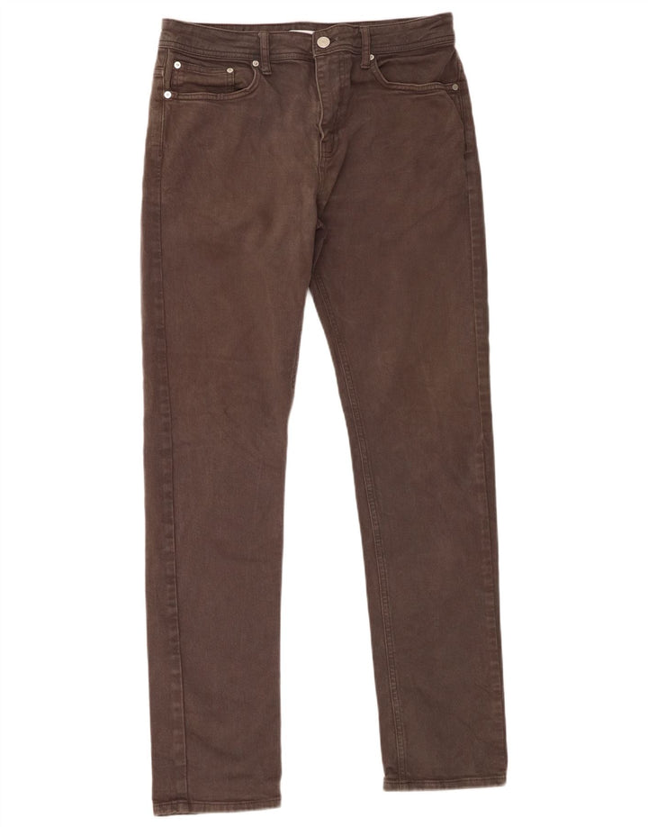 Reiss Mens Slim Jeans W32 L32 Grey Cotton