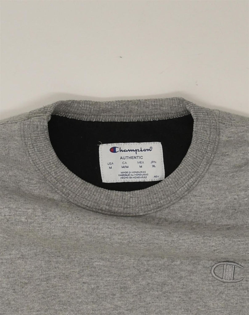 CHAMPION Mens Sweatshirt Jumper Medium Grey Cotton | Vintage Champion | Thrift | Second-Hand Champion | Used Clothing | Messina Hembry 