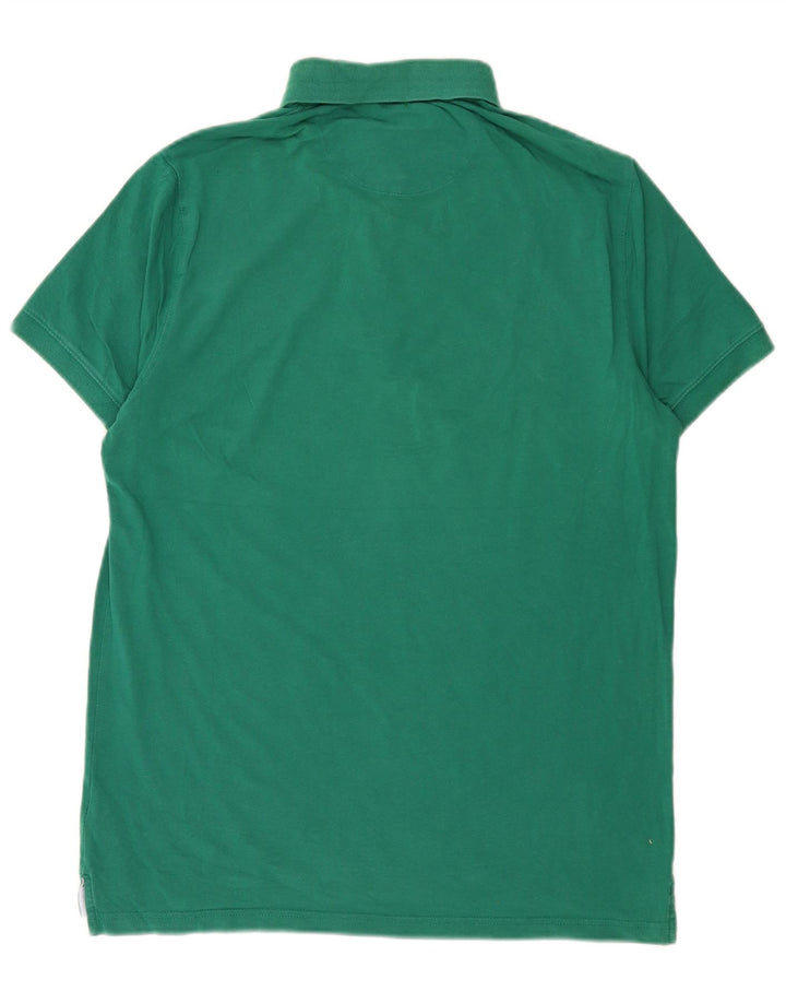 MASSIMO DUTTI Mens Polo Shirt Large Green