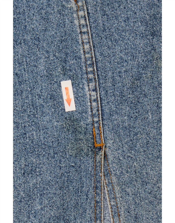 Vintage Womens Denim Skirt IT 46 Large W34 Blue Cotton