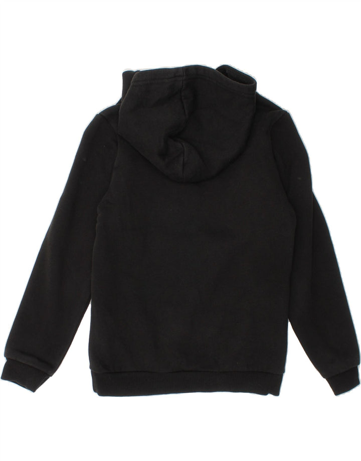 PUMA Girls Hoodie Jumper 7-8 Years Black Cotton Vintage Puma and Second-Hand Puma from Messina Hembry 