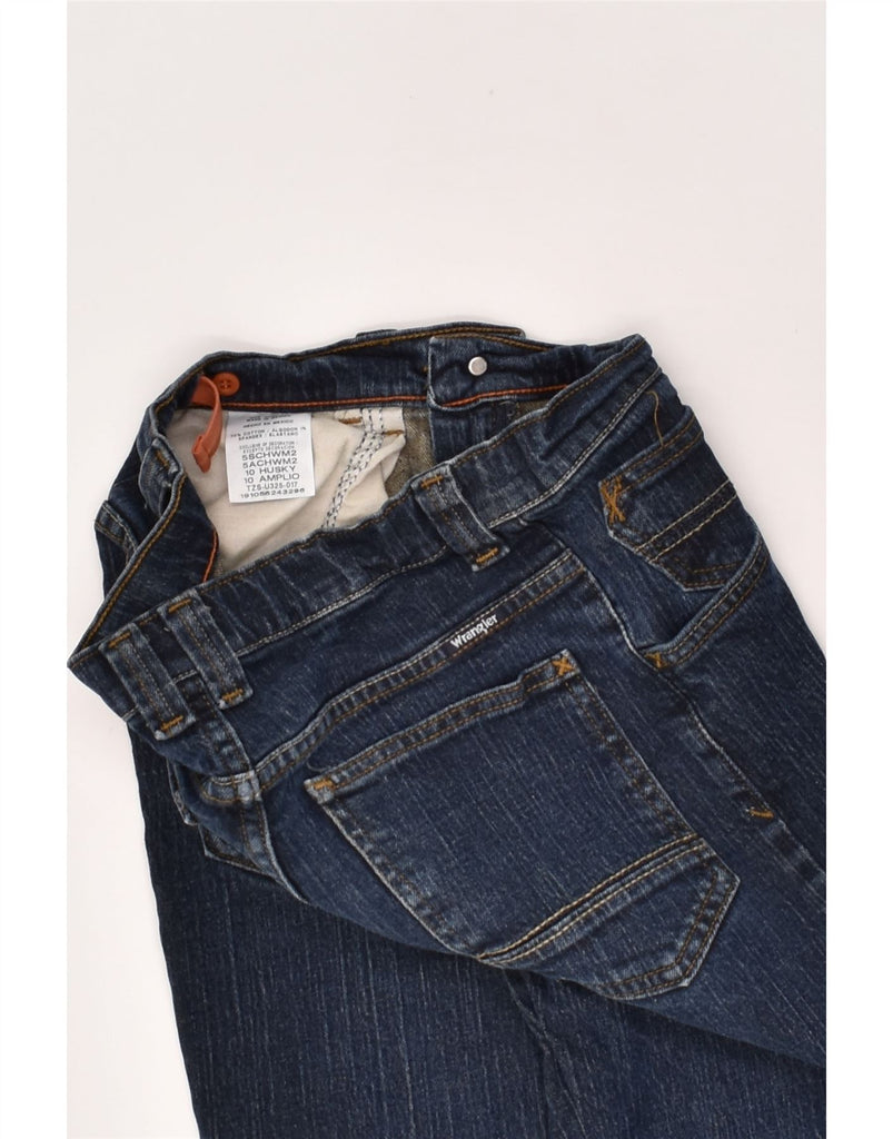 WRANGLER Boys Straight Jeans 9-10 Years W28 L24  Navy Blue Cotton | Vintage Wrangler | Thrift | Second-Hand Wrangler | Used Clothing | Messina Hembry 