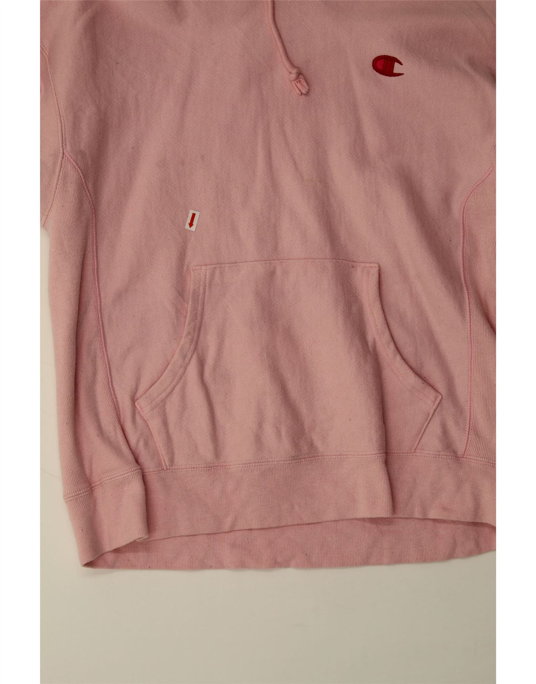 CHAMPION Womens Hoodie Jumper UK 14 Medium Pink Cotton Vintage Champion and Second-Hand Champion from Messina Hembry 
