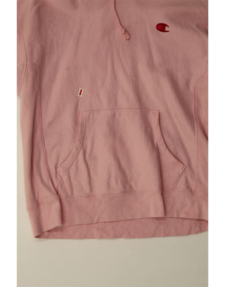 CHAMPION Womens Hoodie Jumper UK 14 Medium Pink Cotton Vintage Champion and Second-Hand Champion from Messina Hembry 