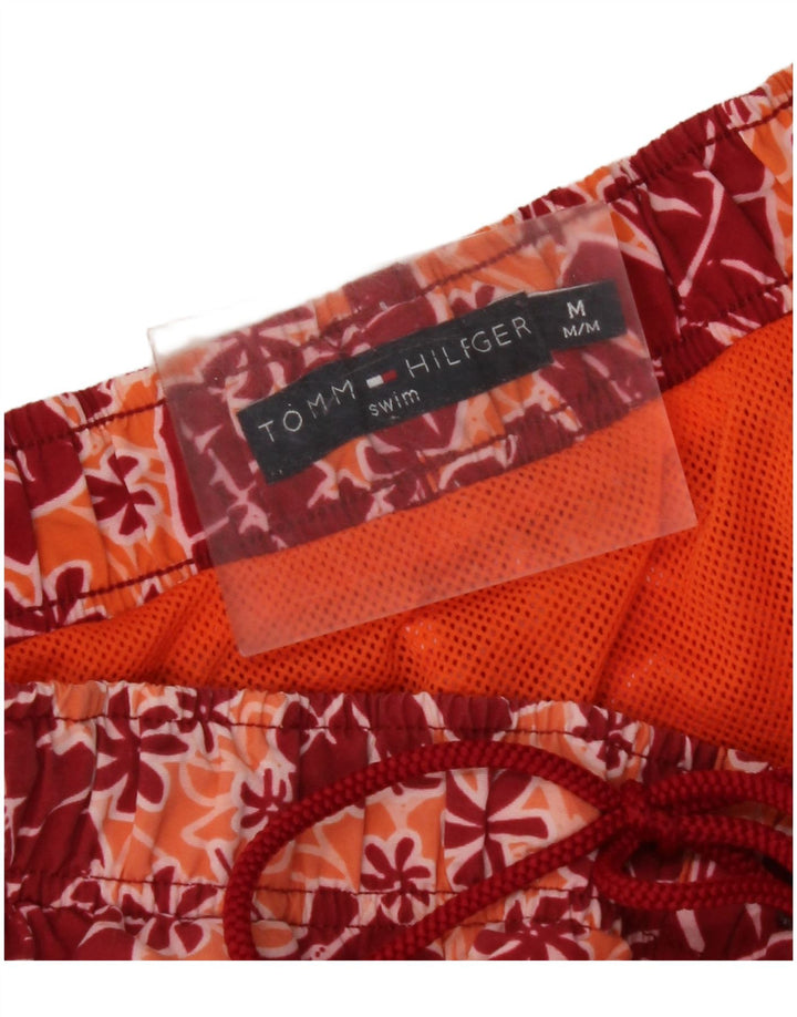 TOMMY HILFIGER Mens Swimming Shorts Medium  Red Floral