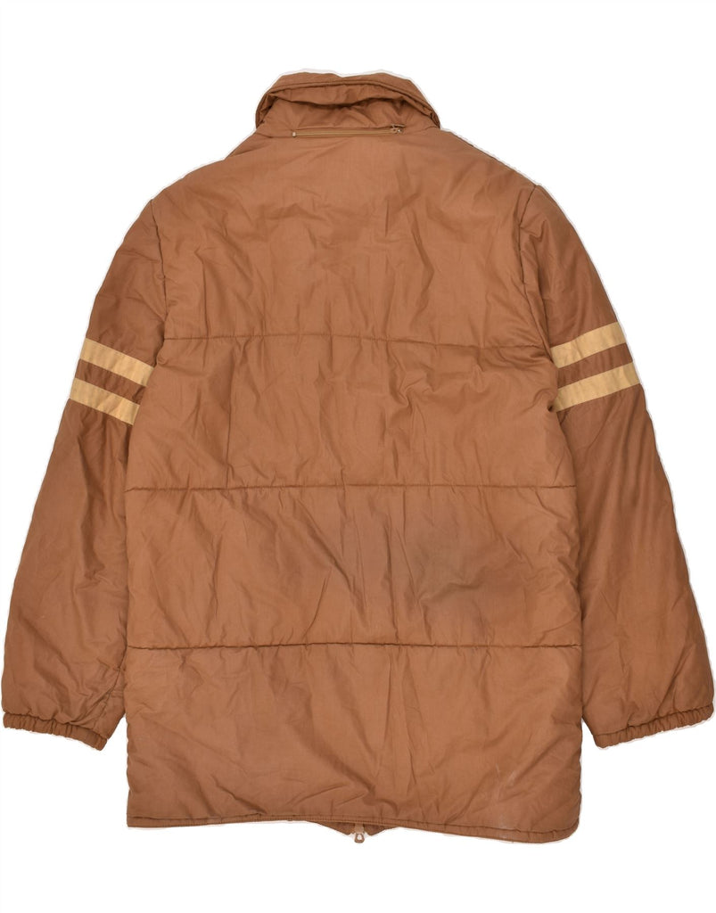 ELLESSE Mens Hooded Padded Coat UK 38 Medium Brown | Vintage Ellesse | Thrift | Second-Hand Ellesse | Used Clothing | Messina Hembry 