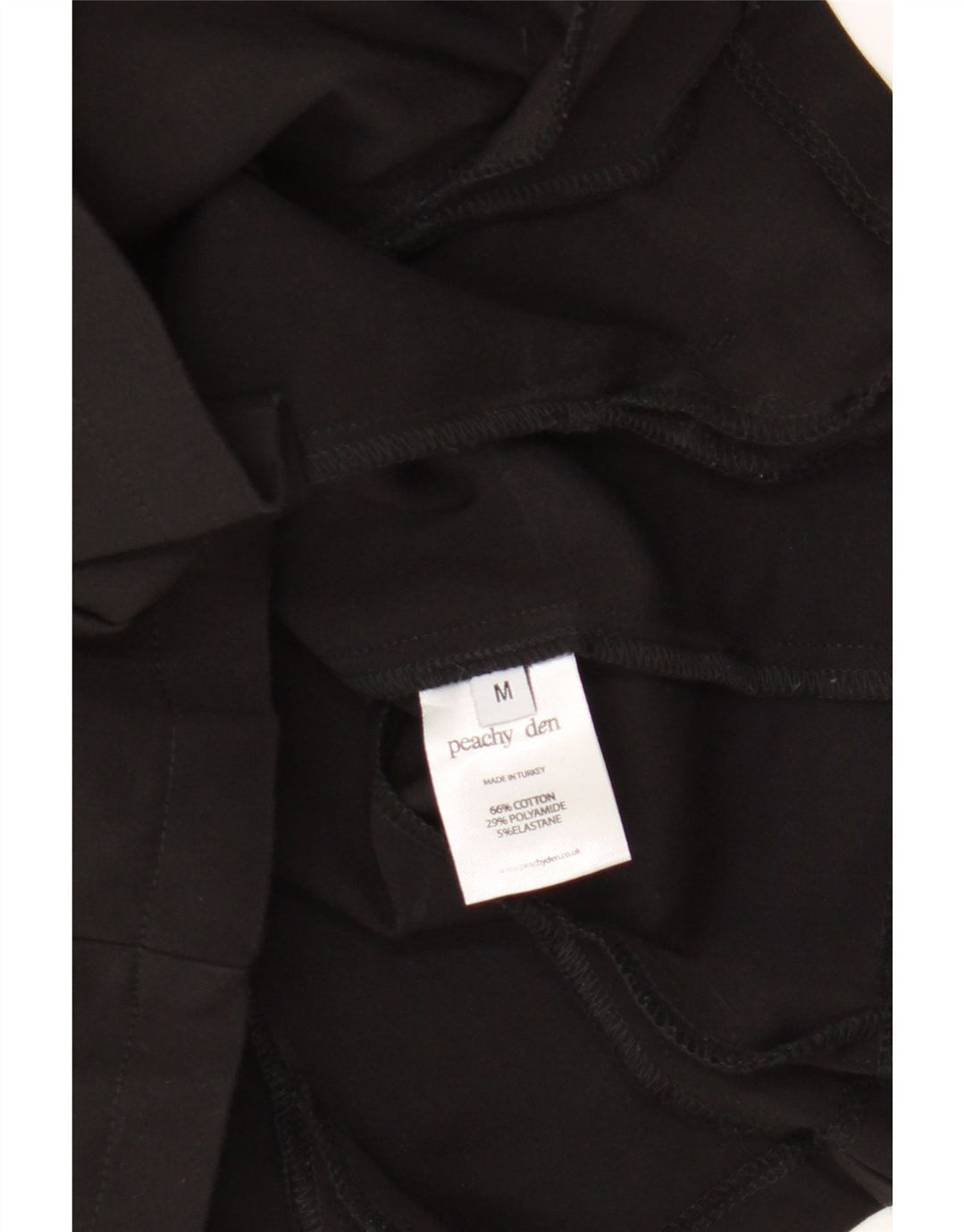 Peachy Den Womens Crop Cami Top UK 12 Medium Black Cotton