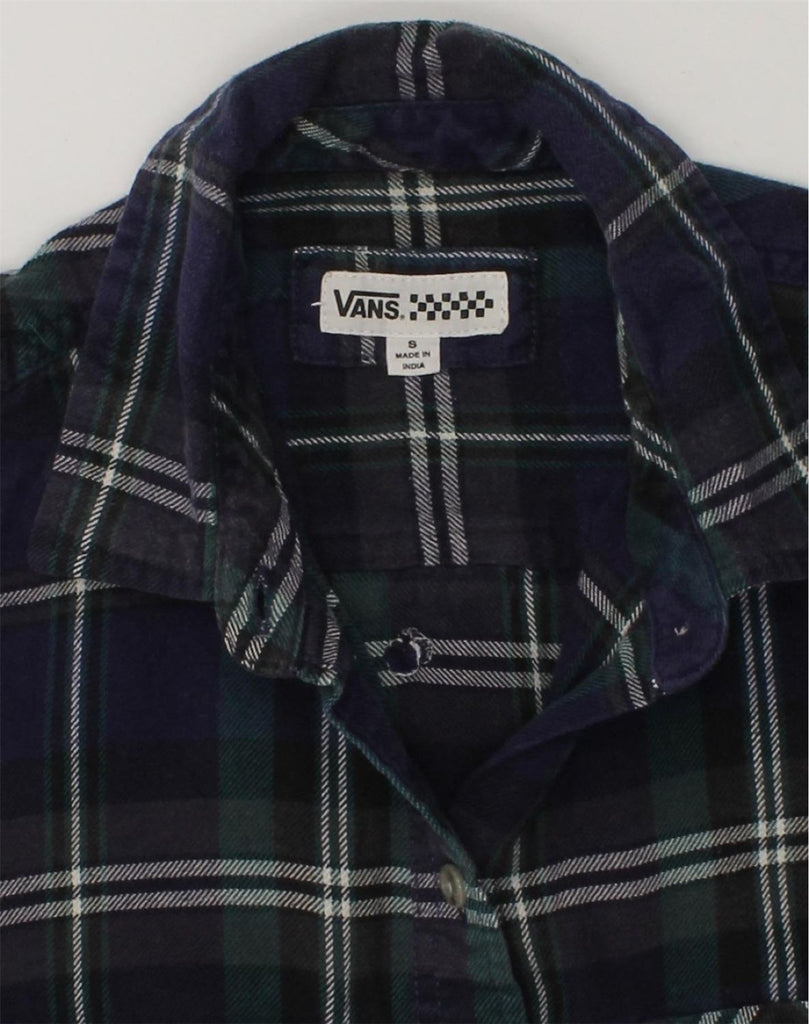 VANS Womens Shirt UK 8 Small Multicoloured Check | Vintage Vans | Thrift | Second-Hand Vans | Used Clothing | Messina Hembry 