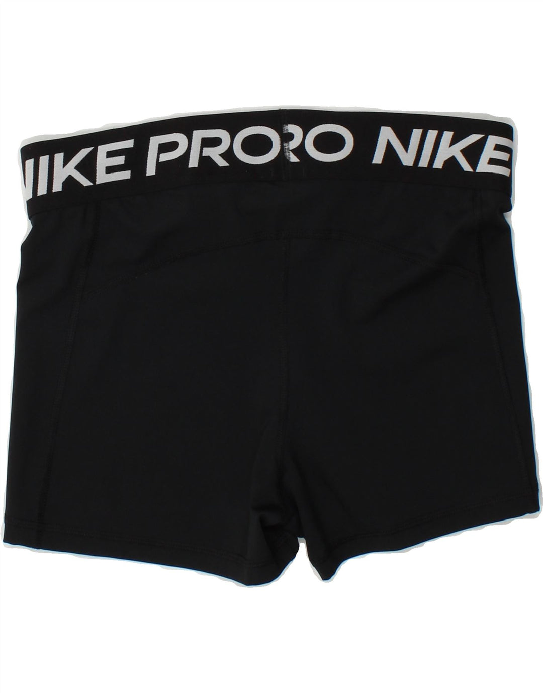 NIKE Womens Dri Fit Graphic Sport Shorts UK 16 Large  Black Polyester Vintage Nike and Second-Hand Nike from Messina Hembry 