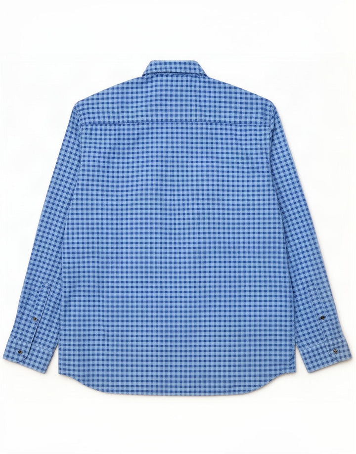 S.Oliver Mens Regular Fit Shirt 2XL Blue Gingham Cotton