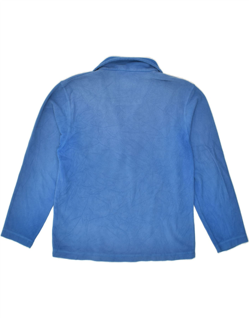REGATTA Mens Zip Neck Fleece Jumper Medium Blue Polyester | Vintage Regatta | Thrift | Second-Hand Regatta | Used Clothing | Messina Hembry 