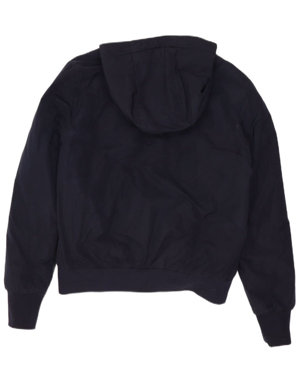 Fay Girls Hooded Bomber Jacket 12-13 Years Navy Blue Polyester