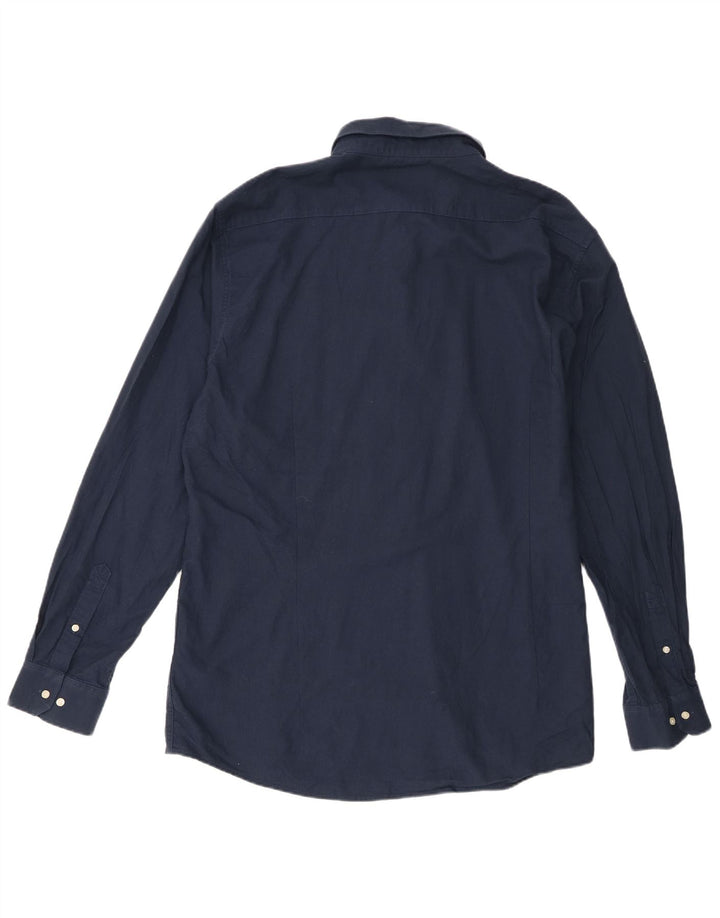 Barbour Mens Shirt 3XL Navy Blue Cotton