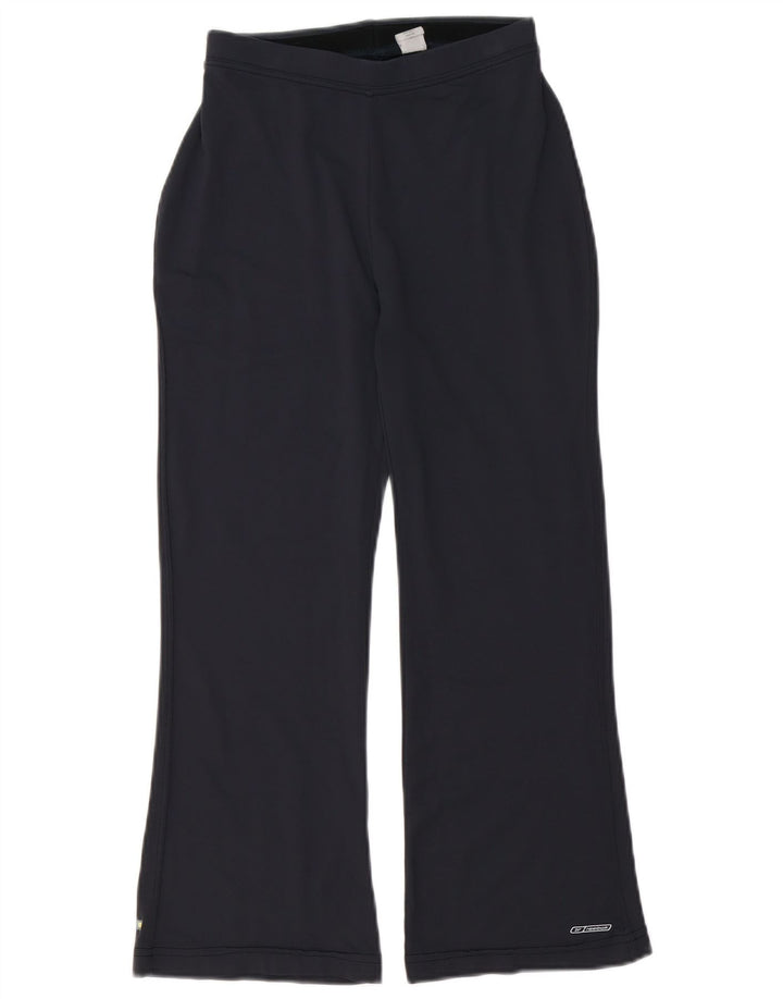 Reebok Womens Tracksuit Trousers UK 12 Medium Navy Blue Nylon