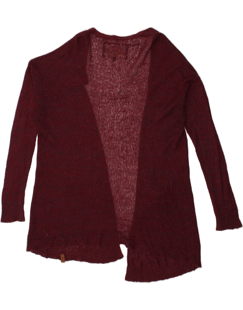 SUPERDRY Womens Loose Fit Cardigan Sweater UK 16 Large Burgundy | Vintage Superdry | Thrift | Second-Hand Superdry | Used Clothing | Messina Hembry 