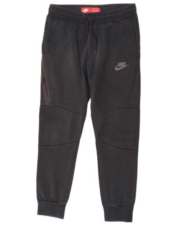 Nike Boys Tracksuit Trousers Joggers 12-13 Years Large Black Cotton