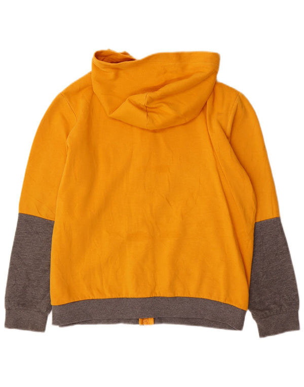 Diadora Boys Graphic Zip Hoodie Sweater 11-12 Years XL Yellow Colourblock