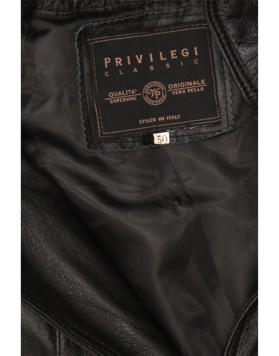 Privilegi Womens Hooded Oversized Leather Coat IT 50 XL Black Leather