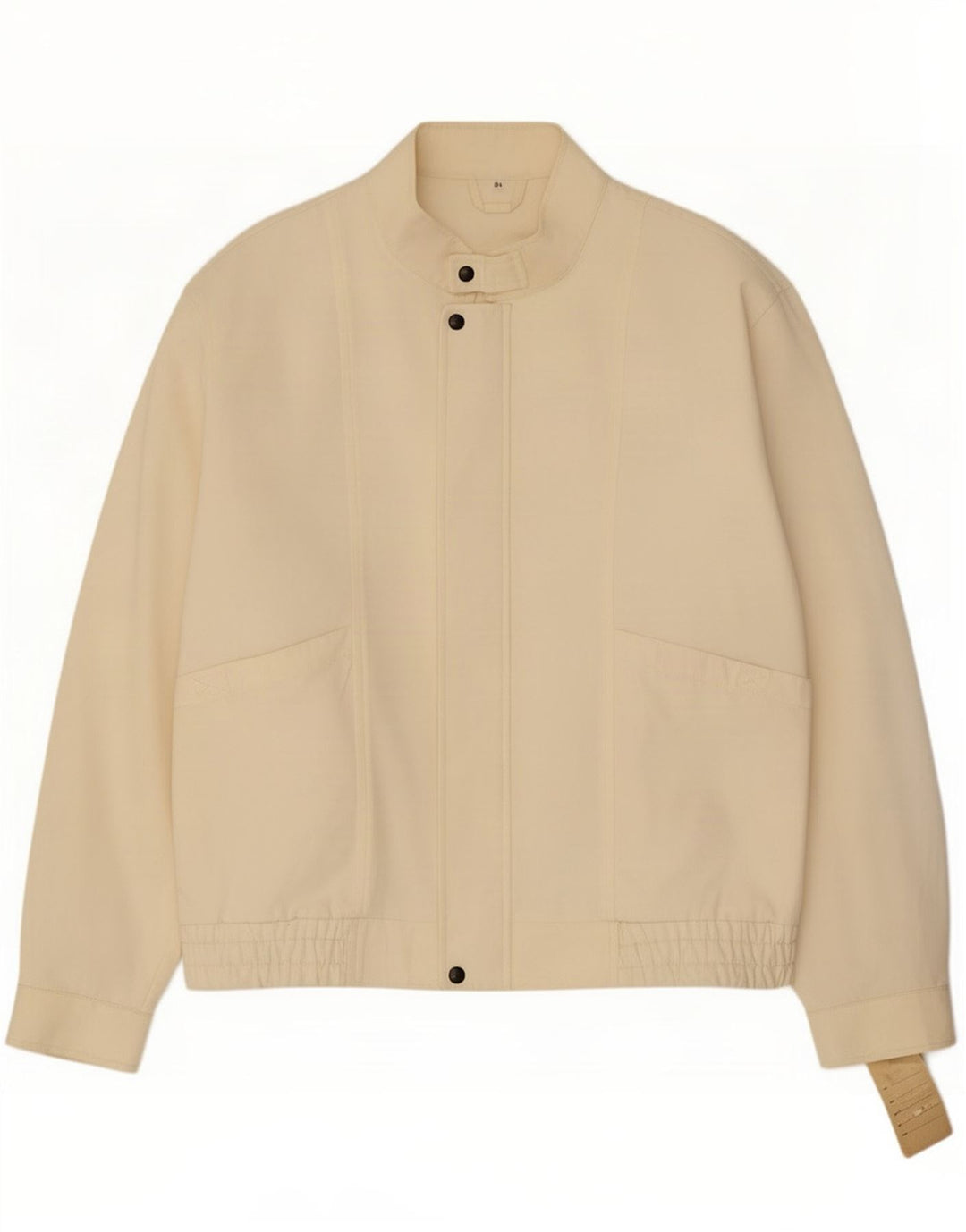 Alexander Mens Bomber Jacket IT 54 2XL Off White Cotton