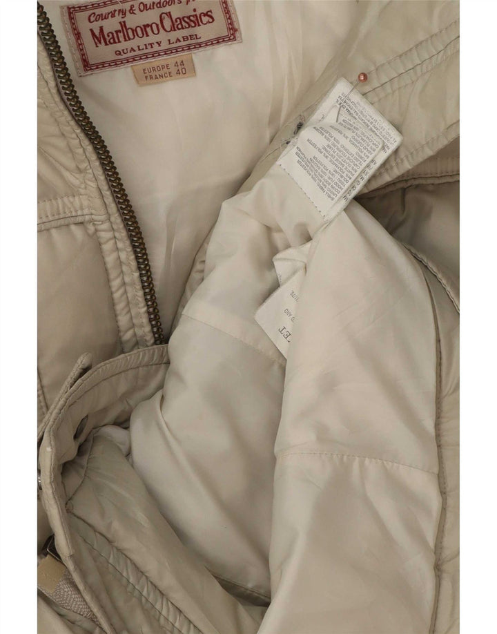Marlboro Classics Womens Hooded Padded Jacket IT 44 Medium Green Polyester