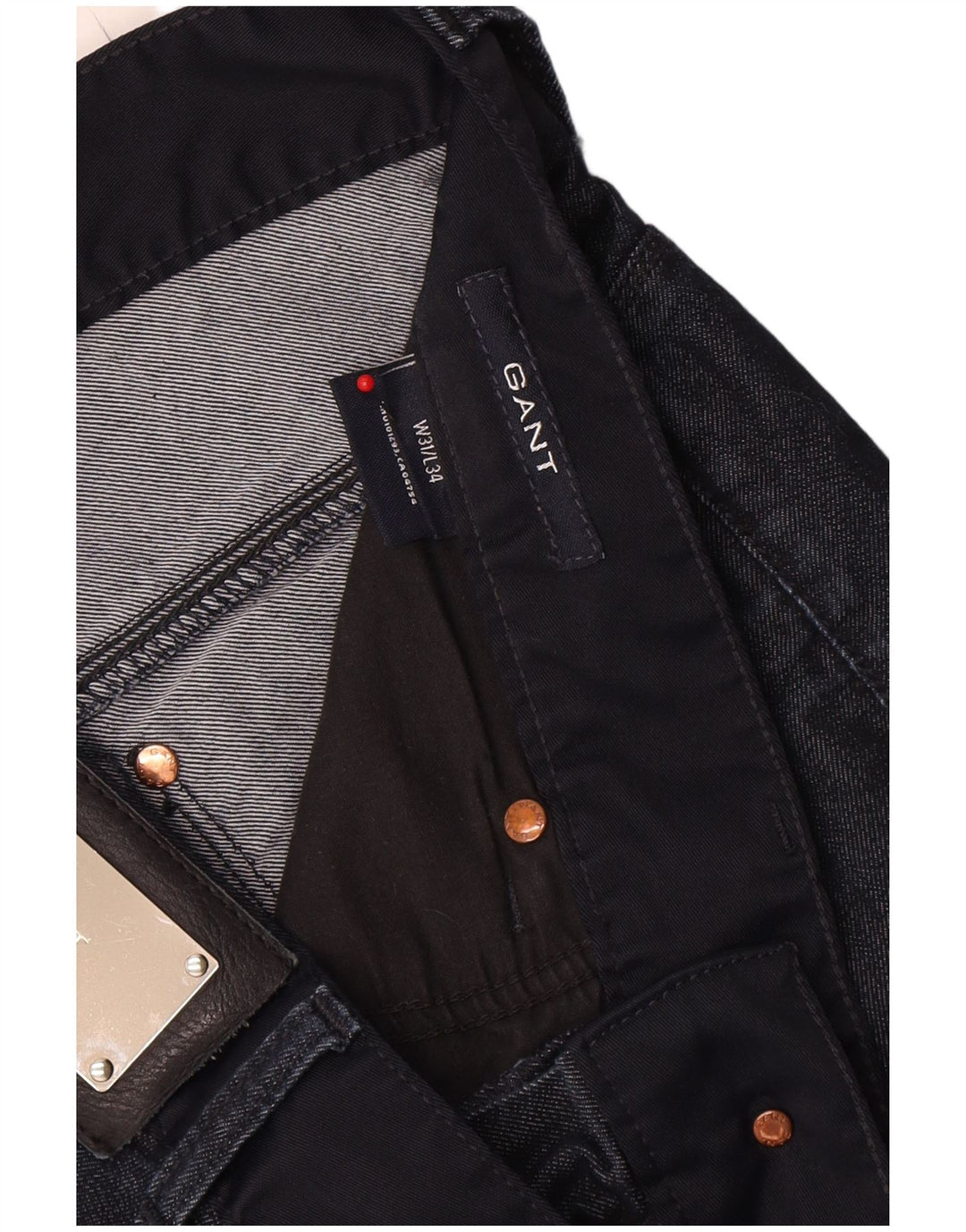 Gant Womens Slim Jeans W31 L34 Navy Blue Cotton