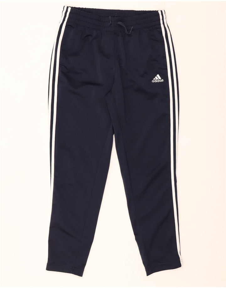 ADIDAS Womens Primegreen Tracksuit Trousers UK 12/14 Medium Navy Blue