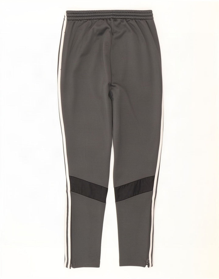 Adidas Mens Tracksuit Trousers Medium Grey Polyester