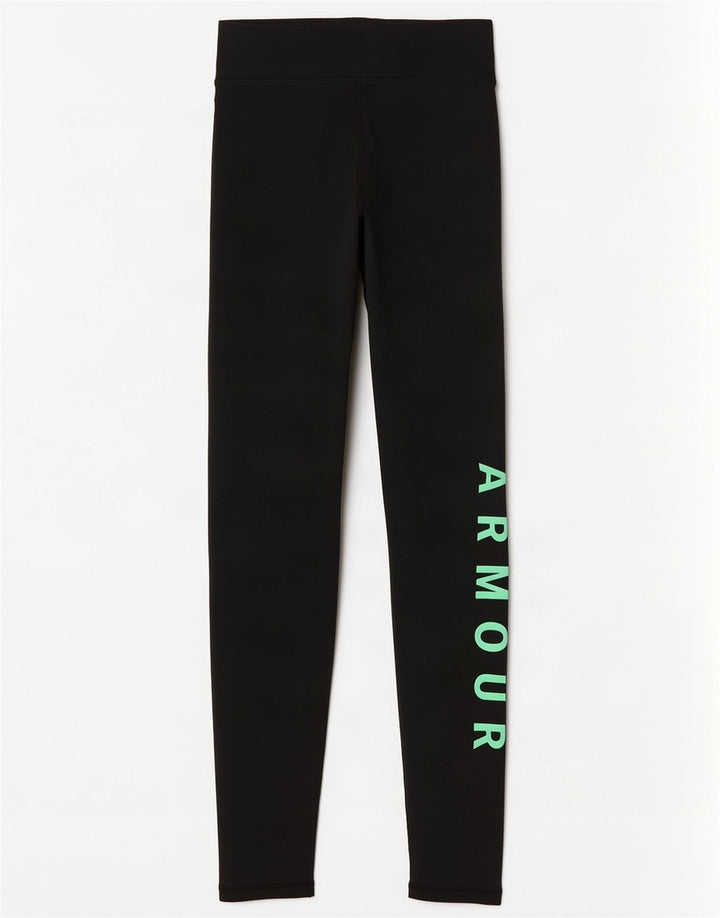 Under Armour Womens Graphic Leggings UK 4 XS Black Polyester
