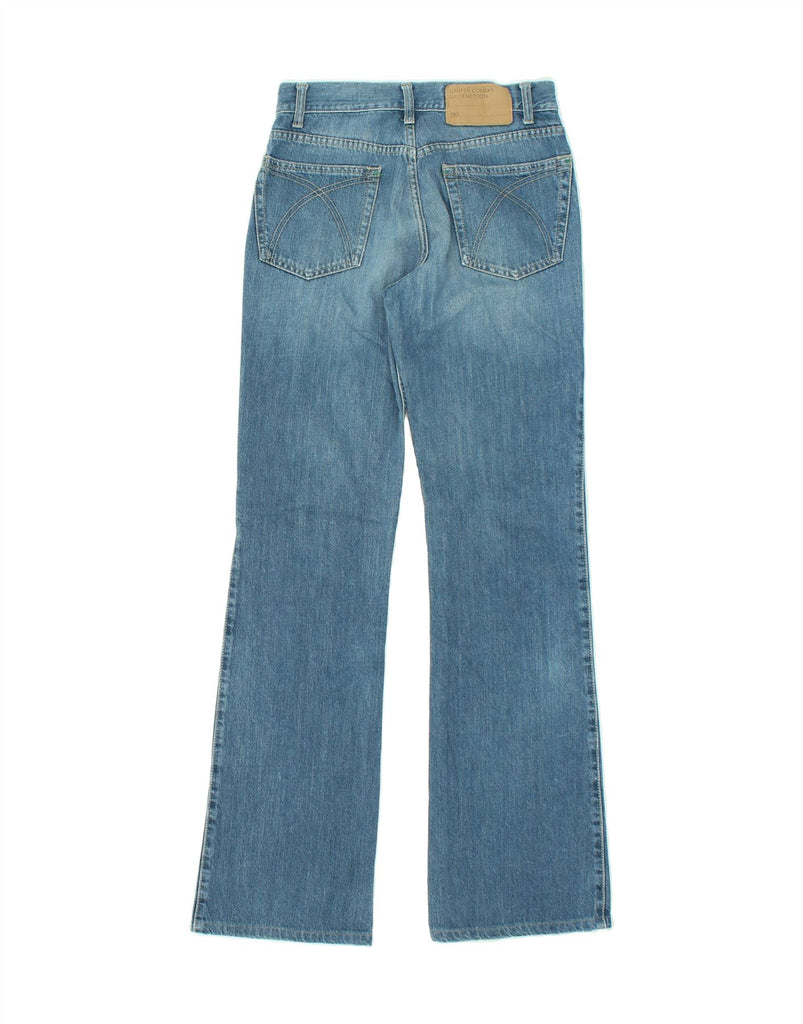 BENETTON Womens Bootcut Jeans IT 40 Small W26 L32  Blue Cotton | Vintage Benetton | Thrift | Second-Hand Benetton | Used Clothing | Messina Hembry 