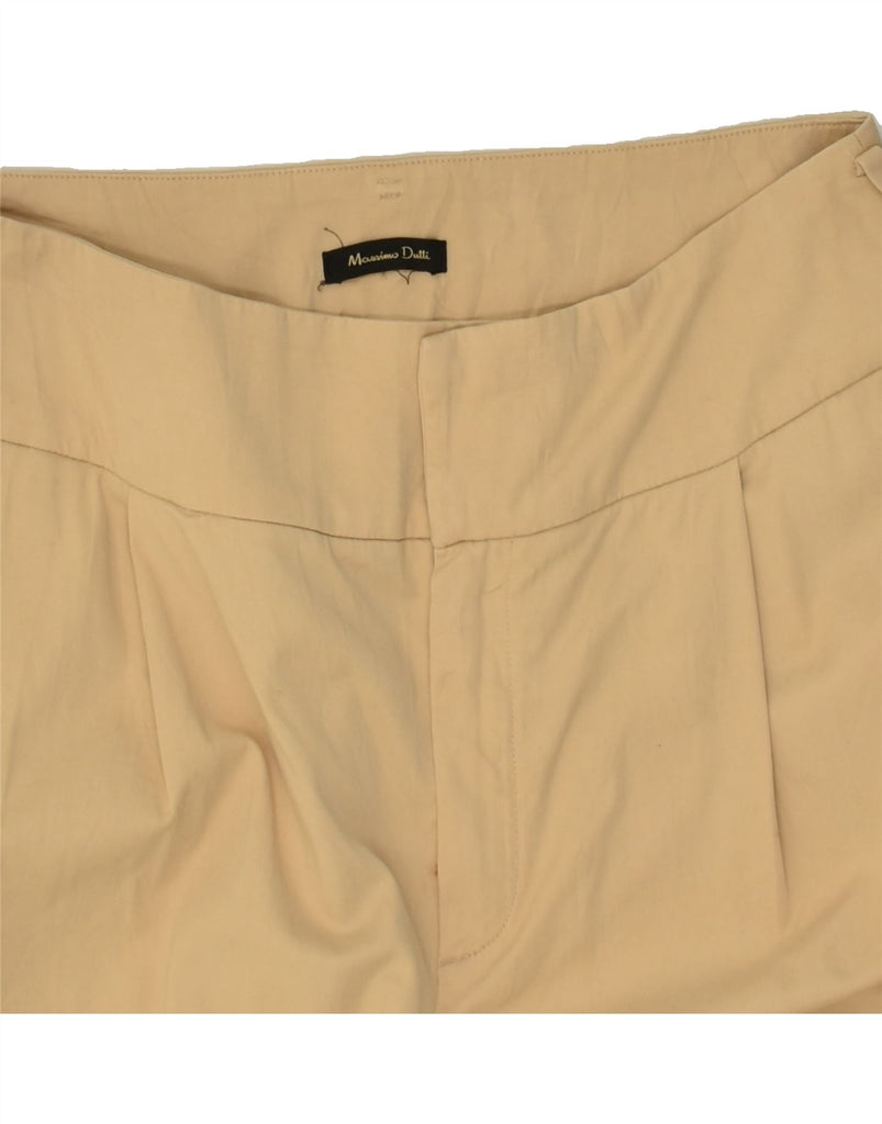 MASSIMO DUTTI Womens Slim Fit Chino Trousers US 8 Medium W28 L28 Beige | Vintage Massimo Dutti | Thrift | Second-Hand Massimo Dutti | Used Clothing | Messina Hembry 