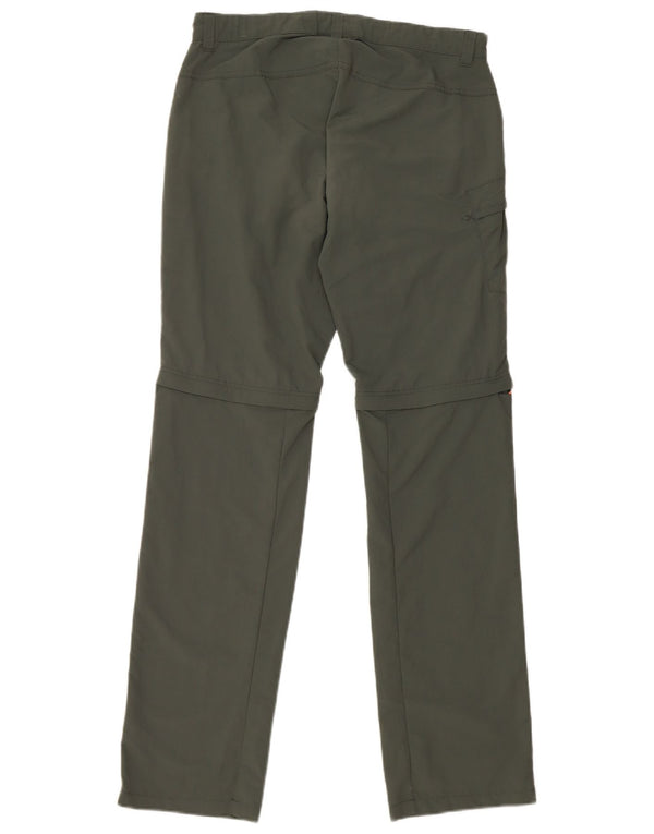 Jack Wolfskin Girls Straight Cargo Trousers 13-14 Years W28 L30 Grey
