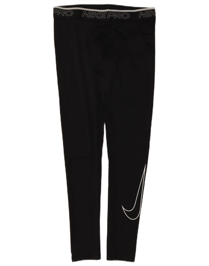 Nike Mens Dri Fit Graphic Leggings Large Black Polyester