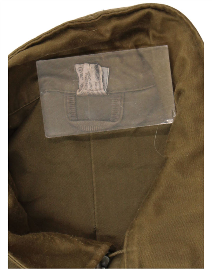 Vintage Mens Military Jacket UK 40 Large Khaki Polyester