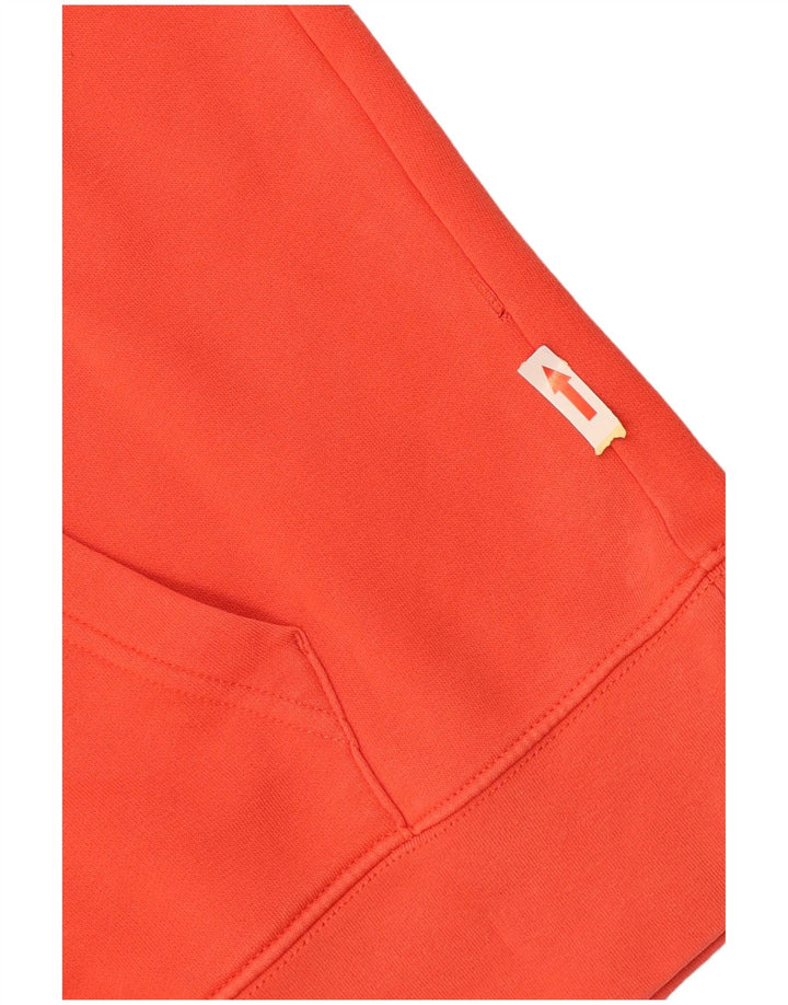 Gant Mens Graphic Hoodie Jumper Large Orange Cotton