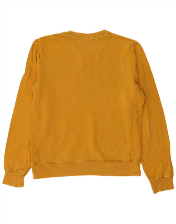 Converse Mens Graphic Sweatshirt Jumper Large Yellow Cotton