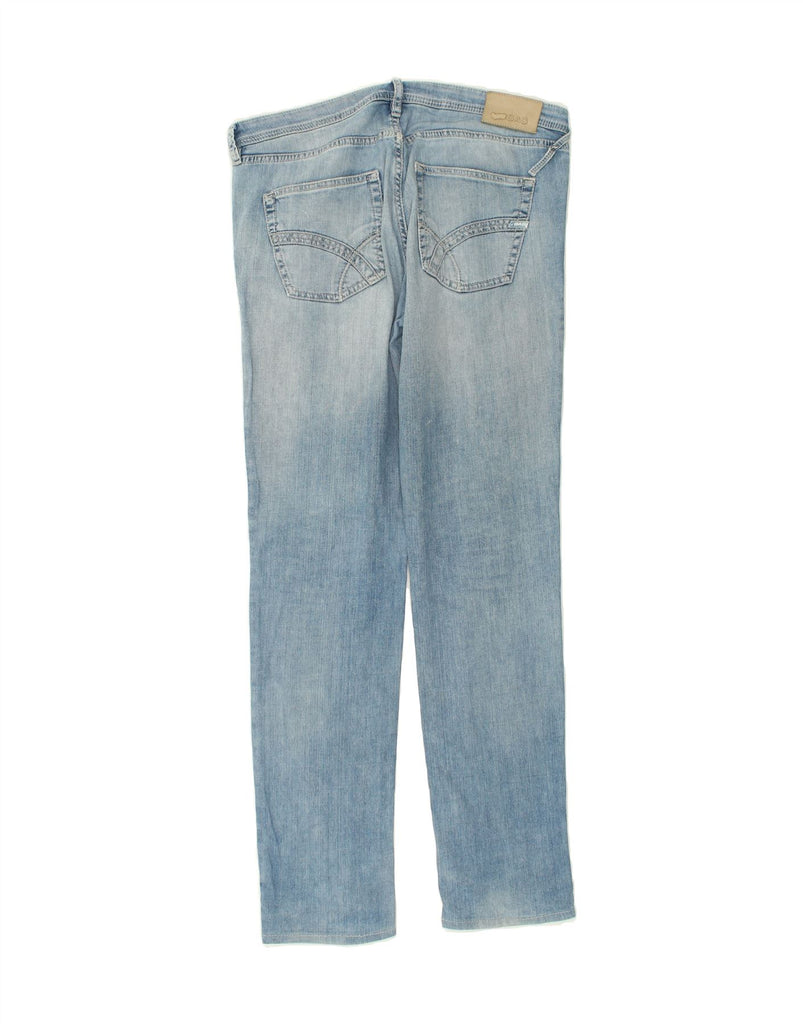 GAS Mens Distressed Slim Jeans W36 L33  Blue | Vintage Gas | Thrift | Second-Hand Gas | Used Clothing | Messina Hembry 