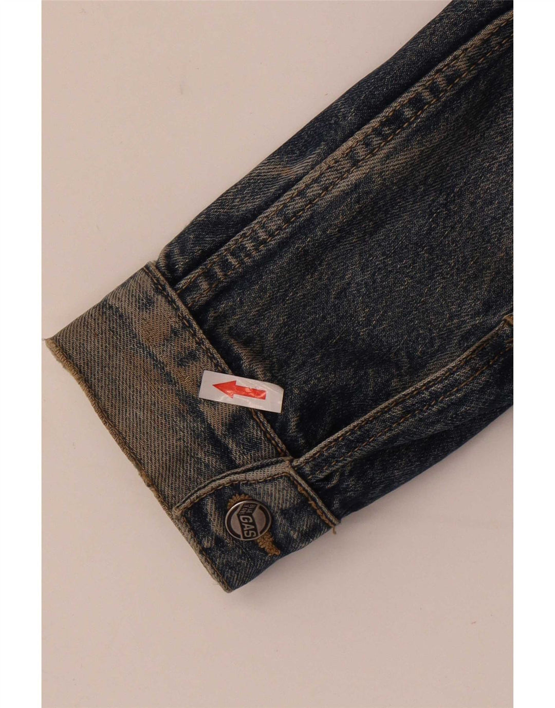 Gas Mens Denim Jacket UK 40 Large Blue Cotton