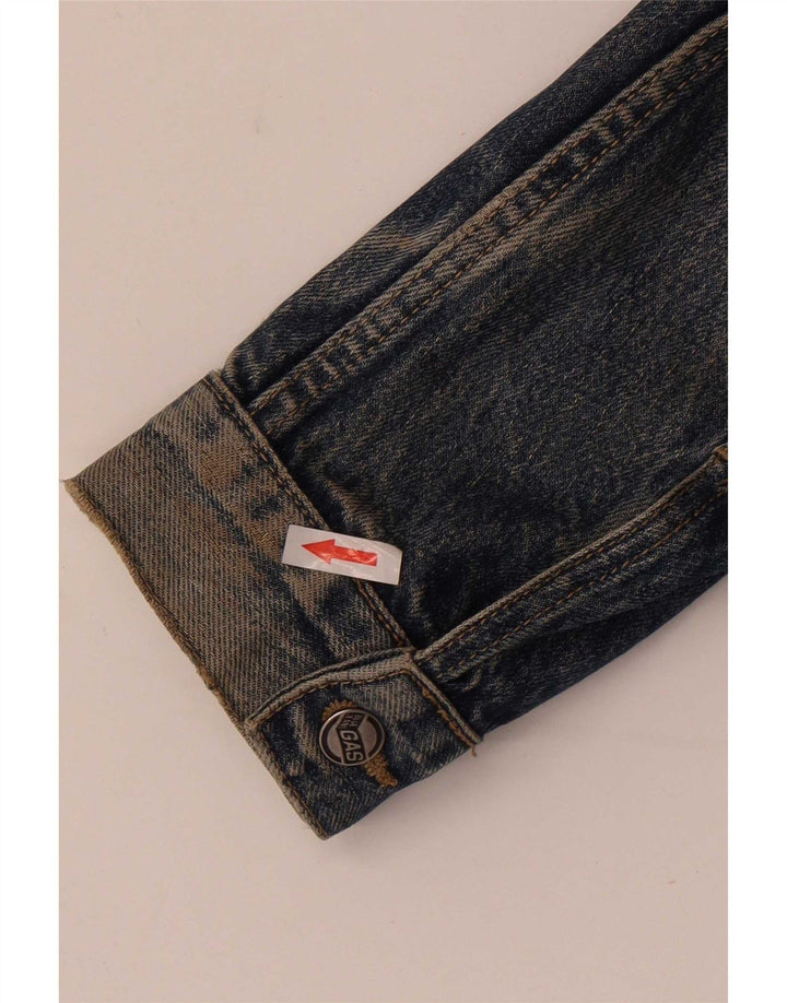 Gas Mens Denim Jacket UK 40 Large Blue Cotton