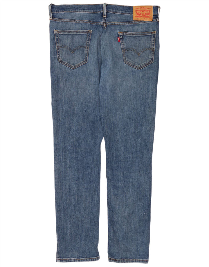 Levi's Mens 511 Slim Jeans W34 L32 Blue Cotton