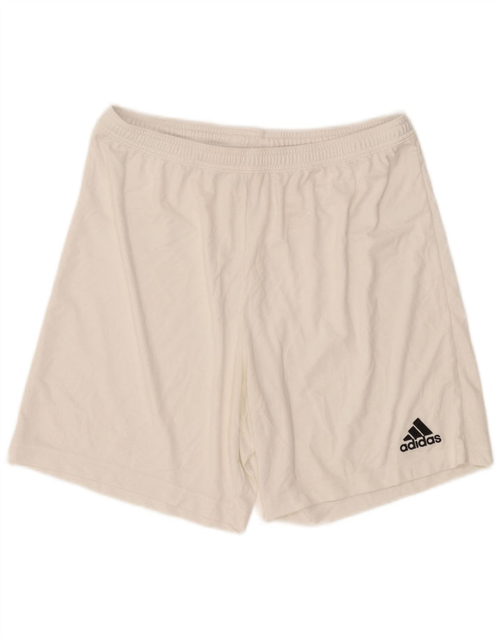 Adidas Mens Aeroready Sport Shorts XL White Polyester